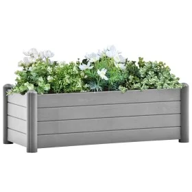 Arriate de jardín PP gris piedra 100x43x35 cm de , Maceteros y jardineras - Ref: Foro24-317580, Precio: 117,04 €, Descuento: %
