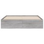 Cama con cajones madera ingeniería gris Sonoma 140x190 cm de , Camas y somieres - Ref: Foro24-3207306, Precio: 190,70 €, Desc...