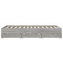 Cama con cajones madera ingeniería gris Sonoma 140x190 cm de , Camas y somieres - Ref: Foro24-3207306, Precio: 190,70 €, Desc...