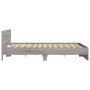 Estructura de cama cabecero y luces LED gris Sonoma 180x200 cm de , Camas y somieres - Ref: Foro24-3207593, Precio: 212,49 €,...