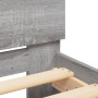 Estructura de cama cabecero y luces LED gris Sonoma 180x200 cm de , Camas y somieres - Ref: Foro24-3207593, Precio: 212,49 €,...