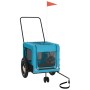 Remolque de bicicleta mascotas hierro tela Oxford azul negro de , Cochecitos para mascotas - Ref: Foro24-93932, Precio: 92,06...