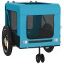 Remolque de bicicleta mascotas hierro tela Oxford azul negro de , Cochecitos para mascotas - Ref: Foro24-93932, Precio: 92,06...