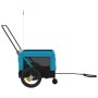 Remolque de bicicleta mascotas hierro tela Oxford azul negro de , Cochecitos para mascotas - Ref: Foro24-93932, Precio: 92,06...