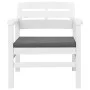 Juego de muebles de jardín 3 piezas plástico blanco de vidaXL, Conjuntos de jardín - Ref: Foro24-45620, Precio: 192,56 €, Des...