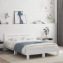 Estructura de cama con cabecero y luces LED blanco 120x200 cm de , Camas y somieres - Ref: Foro24-3207553, Precio: 195,91 €, ...