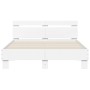 Estructura de cama con cabecero y luces LED blanco 120x200 cm de , Camas y somieres - Ref: Foro24-3207553, Precio: 195,91 €, ...