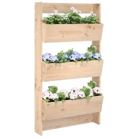 Jardinera de pared 3 niveles madera maciza pino 60x18,5x110 cm de , Maceteros y jardineras - Ref: Foro24-825114, Precio: 68,9...