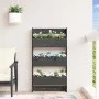 Jardinera de pared 3 niveles madera pino gris 60x18,5x110 cm de , Maceteros y jardineras - Ref: Foro24-825116, Precio: 97,71 ...