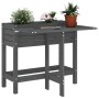 Jardinera con tapa plegable madera maciza de pino gris de , Maceteros y jardineras - Ref: Foro24-825123, Precio: 98,28 €, Des...
