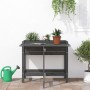 Jardinera con tapa plegable madera maciza de pino gris de , Maceteros y jardineras - Ref: Foro24-825123, Precio: 98,28 €, Des...