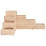 Jardinera de 4 niveles madera maciza de pino 80,5x79x36 cm de , Maceteros y jardineras - Ref: Foro24-825317, Precio: 69,83 €,...