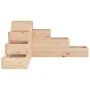 Jardinera de 4 niveles madera maciza de pino 80,5x79x36 cm de , Maceteros y jardineras - Ref: Foro24-825317, Precio: 67,32 €,...