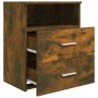Mesitas de noche 2 uds color roble ahumado 50x32x60 cm de vidaXL, Mesitas de noche - Ref: Foro24-815859, Precio: 60,28 €, Des...