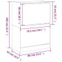 Mueble zapatero 2 cajones abatibles roble Sonoma 80x42x108 cm de , Zapateros y organizadores de calzado - Ref: Foro24-3214401...