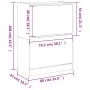Mueble zapatero 2 cajones abatibles roble Sonoma 80x42x108 cm de , Zapateros y organizadores de calzado - Ref: Foro24-3214401...