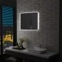 Espejo de baño con LED, sensor táctil y reloj 80x60 cm de vidaXL, Espejos - Ref: Foro24-144738, Precio: 117,96 €, Descuento: %