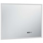 Espejo de baño con LED, sensor táctil y reloj 80x60 cm de vidaXL, Espejos - Ref: Foro24-144738, Precio: 119,55 €, Descuento: %