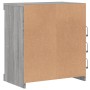 Aparador con luces LED gris Sonoma 60,5x37x67 cm de , Aparadores - Ref: Foro24-836698, Precio: 64,48 €, Descuento: %