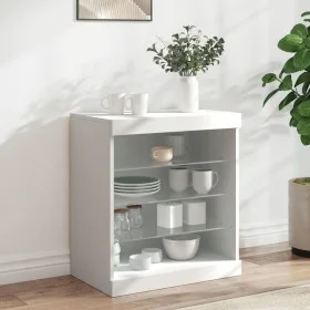 Aparador con luces LED blanco 60,5x37x67 cm de , Aparadores - Ref: Foro24-836693, Precio: 66,90 €, Descuento: %