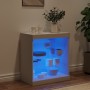 Aparador con luces LED blanco 60,5x37x67 cm de , Aparadores - Ref: Foro24-836693, Precio: 68,14 €, Descuento: %