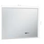 Espejo de baño con LED, sensor táctil y reloj 80x60 cm de vidaXL, Espejos - Ref: Foro24-144738, Precio: 117,96 €, Descuento: %