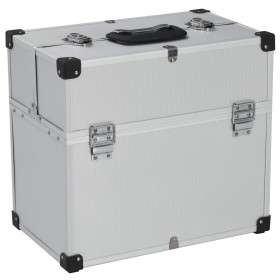 Caja de herramientas aluminio plateado 38x22,5x34 cm de vidaXL, Cajas de herramientas - Ref: Foro24-91848, Precio: 66,49 €, D...