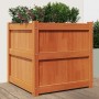 Jardinera exterior madera maciza pino marrón cera 60x60x60 cm de , Maceteros y jardineras - Ref: Foro24-837428, Precio: 96,26...