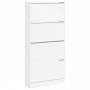 Mueble zapatero con 4 cajones abatibles blanco 80x21x163,5 cm de , Zapateros y organizadores de calzado - Ref: Foro24-3214364...