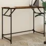 Engineered wood and smoked oak steel desk 100x45x76 cm by , Desks - Ref: Foro24-842268, Price: 48,94 €, Discount: %