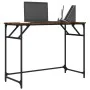 Engineered wood and smoked oak steel desk 100x45x76 cm by , Desks - Ref: Foro24-842268, Price: 48,94 €, Discount: %