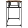 Engineered wood and smoked oak steel desk 100x45x76 cm by , Desks - Ref: Foro24-842268, Price: 48,94 €, Discount: %