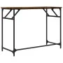 Engineered wood and smoked oak steel desk 100x45x76 cm by , Desks - Ref: Foro24-842268, Price: 48,94 €, Discount: %