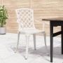 Sillas de jardín 6 unidades aluminio fundido blanco de , Sillas de jardín - Ref: Foro24-3216321, Precio: 787,77 €, Descuento: %
