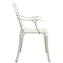 Sillas de jardín 6 unidades aluminio fundido blanco de , Sillas de jardín - Ref: Foro24-3216321, Precio: 787,77 €, Descuento: %