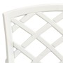 Sillas de jardín 6 unidades aluminio fundido blanco de , Sillas de jardín - Ref: Foro24-3216321, Precio: 787,77 €, Descuento: %