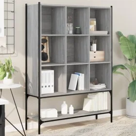 Estantería madera de ingeniería gris Sonoma 102x30x141,5 cm de , Librerías y estanterías - Ref: Foro24-3214332, Precio: 109,2...