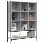 Estantería madera de ingeniería gris Sonoma 102x30x141,5 cm de , Librerías y estanterías - Ref: Foro24-3214332, Precio: 110,5...
