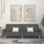 Sofá cama de 2 plazas tela gris oscuro de , Sofás - Ref: Foro24-375759, Precio: 279,44 €, Descuento: %