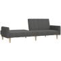 Sofá cama de 2 plazas tela gris oscuro de , Sofás - Ref: Foro24-375759, Precio: 284,36 €, Descuento: %