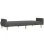 Sofá cama de 2 plazas tela gris oscuro de , Sofás - Ref: Foro24-375759, Precio: 279,44 €, Descuento: %
