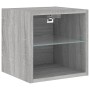 Muebles TV pared con LED 6 pzas madera ingeniería gris Sonoma de , Muebles TV - Ref: Foro24-3216737, Precio: 212,08 €, Descue...