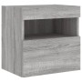 Muebles TV pared con LED 6 pzas madera ingeniería gris Sonoma de , Muebles TV - Ref: Foro24-3216737, Precio: 212,08 €, Descue...