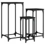 Mesitas auxiliares apilables 3 uds madera de ingeniería negro de , Mesas auxiliares - Ref: Foro24-838938, Precio: 49,68 €, De...
