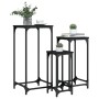 Mesitas auxiliares apilables 3 uds madera de ingeniería negro de , Mesas auxiliares - Ref: Foro24-838938, Precio: 49,79 €, De...