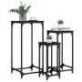 Stackable side tables 3 units black engineered wood by , Side tables - Ref: Foro24-838938, Price: 49,68 €, Discount: %