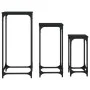 Mesitas auxiliares apilables 3 uds madera de ingeniería negro de , Mesas auxiliares - Ref: Foro24-838938, Precio: 49,68 €, De...