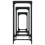 Mesitas auxiliares apilables 3 uds madera de ingeniería negro de , Mesas auxiliares - Ref: Foro24-838938, Precio: 49,79 €, De...