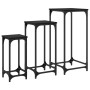 Mesitas auxiliares apilables 3 uds madera de ingeniería negro de , Mesas auxiliares - Ref: Foro24-838938, Precio: 49,79 €, De...