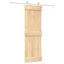 Puerta corredera con herrajes madera maciza de pino 70x210 cm de , Puertas - Ref: Foro24-3203086, Precio: 180,97 €, Descuento: %